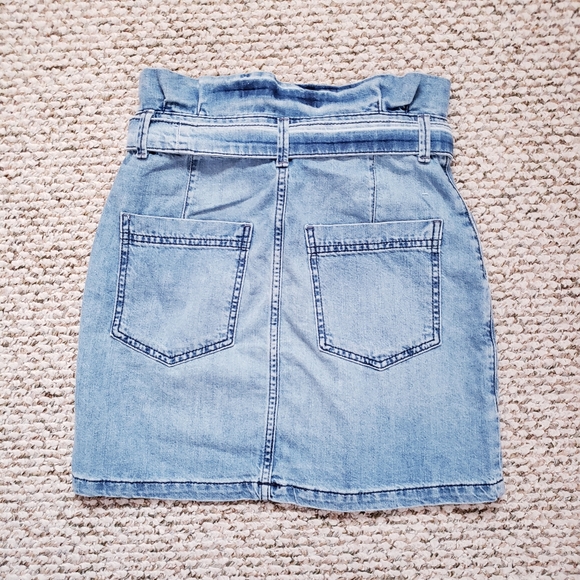 Free People Tie-Waist Denim Skirt - Picture 2 of 7